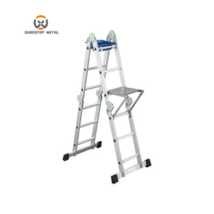 Échelle en <span class=keywords><strong>aluminium</strong></span> pliable et réglable multi-usages pour peintre, ouvrier, utilisateur final - Product Image 5