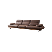 Ensemble de canapés modulaires carrés en cuir/tissu de style italien moderne - Design durable de haute qualité pour salon, appartement, école