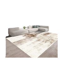 Tapis synthétique en polyester moderne abstrait 3D personnalisé fabriqué à la machine à partir d'usine chinoise pour un usage domestique dans l'espace de prière du salon