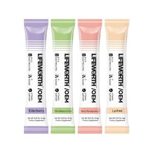 Mistura de Hidratação Eletrolítica LIFEWORTH com Potássio e Vitaminas, Reposição Rápida, Suporte Mineral Diário em Pacotes de Dose Única - Product Image 1