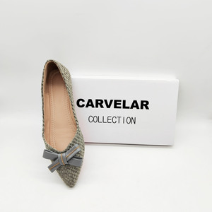 Zapatos Planos de Punta <span class=keywords><strong>con</strong></span> <span class=keywords><strong>Lazo</strong></span>, Diseño Nuevo, Zapatos de Bailarina Suaves para Mujer - Product Image 2