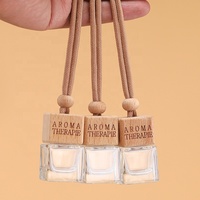 Diffuseur de parfum suspendu pour voiture, flacon carré en alliage métallique UV, ornement d'aromathérapie, désodorisant en forme de cube d'eau