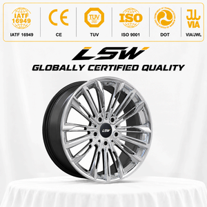 ล้ออัลลอย LS8146 ขนาด 5x114.3 5x120 5x112 19 นิ้ว โครเมียม ลายหลายก้าน ขอบฟอร์จ สำหรับ BMW Audi VW Golf - Product Image 3