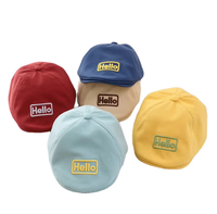 Chapeau bébé tendance, béret en coton élégant pour garçons, chapeaux élastiques pour enfants, accessoires pour bébés de 6 à 18 mois