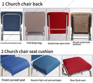 Asientos de Iglesia Metálicos al por Mayor, Asientos de Iglesia Apilables, Adecuados para Auditorios, Teatros y Otros Lugares. Sillas para Púlpito de Iglesia. - Product Image 3