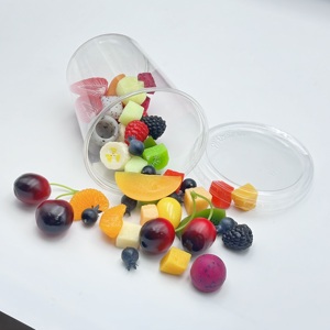 Proveedor directo de comercio electrónico, gran oferta, 107mm de diámetro, 32oz, café helado, bebida fría, contenedor de rebanadas de fruta, vasos de plástico desechables - Product Image 4