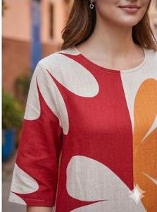 Nueva Colección Estética, Vestido Tipo Linterna de Punto para Mujer, Estilo Casual, Ligero, Transpirable y Elástico, para Todas las Temporadas - Product Image 2