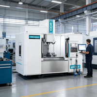 Centre d'usinage vertical CNC VMC1265 BT40 simple, automatique, haute précision, avec commande Mitsubishi, meilleur prix, fabricant et fournisseur en gros