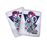 Tendance Logo personnalisé Ziplock sacs en mylar impression UV alimentaire emballage en plastique hologramme doux au toucher feuille d'aluminium anti-odeur pour
