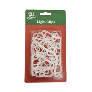 <span class=keywords><strong>Lot</strong></span> <span class=keywords><strong>de</strong></span> 24 crochets pour gouttière en plastique et pinces lumineuses pour décorations <span class=keywords><strong>de</strong></span> Noël - Product Image 4
