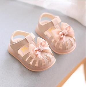 Femme trésor princesse dessin animé sandales nouveau-né bébé arc mocassins femme bébé <span class=keywords><strong>enfant</strong></span> en bas âge chaussures enfants sandales - Product Image 4
