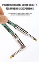 Cable de Audio para Instrumentos Musicales, Altavoces y Guitarra, con Conductor de Cobre Puro Trenzado Coaxial de 6.35mm, Blindado con PVC y Reductor de Ruido, Venta al Por Mayor de Fábrica