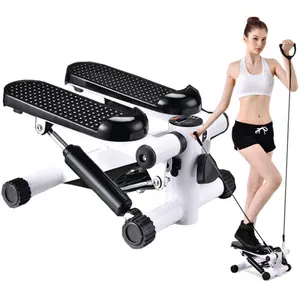 Alat Fitness Aerobik Rumah Stepper Treadmill Latihan Mini Stepper dengan Karet Penahan