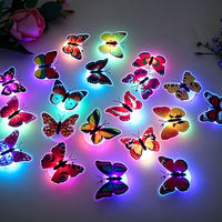 Lampe Murale Papillon LED Néon Colorée 3D en Gros pour Chambre, Mariage, Fête, Décoration Intérieure