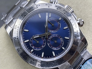 Montre mécanique de luxe de qualité supérieure, étanche, 40 mm, UFO Factory, acier 904L, mouvement ETA 4131, 126509 Chrono Blue Watch - Product Image 3