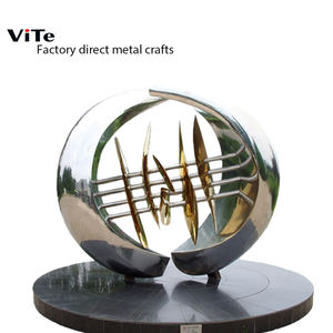 RVS vis-sculptuur voor moderne hotelzwembaddecoratie - Product Image 5