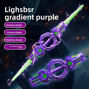Nouveau <span class=keywords><strong>sabre</strong></span> <span class=keywords><strong>laser</strong></span> rétractable en plastique à double tête rotatif avec effet de changement de couleur Jouet unisexe - Product Image 5