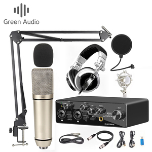 Ensemble complet <span class=keywords><strong>d</strong></span>'<span class=keywords><strong>enregistrement</strong></span> de podcast GAX-MR22P, microphone à condensateur, interface audio USB et casque de monitoring pour <span class=keywords><strong>studio</strong></span>/vlogging - Product Image 1