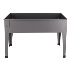 Jardinière surélevée en métal écologique Esschert Design, revêtement en poudre <span class=keywords><strong>de</strong></span> zinc, <span class=keywords><strong>gris</strong></span> plomb, avec boîte <span class=keywords><strong>de</strong></span> couleur - Product Image 1