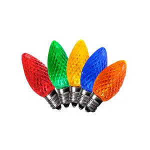 Wholesale LED Replacement C7 Christmas Light Bulbs E12 Sockets 110V Kids Room Wedding Party Decor for Outdoor String Light