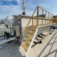 Système de flottation à air dissous DAF mobile monté sur remorque, application de location pour usine de transformation alimentaire temporaire et intervention d'urgence