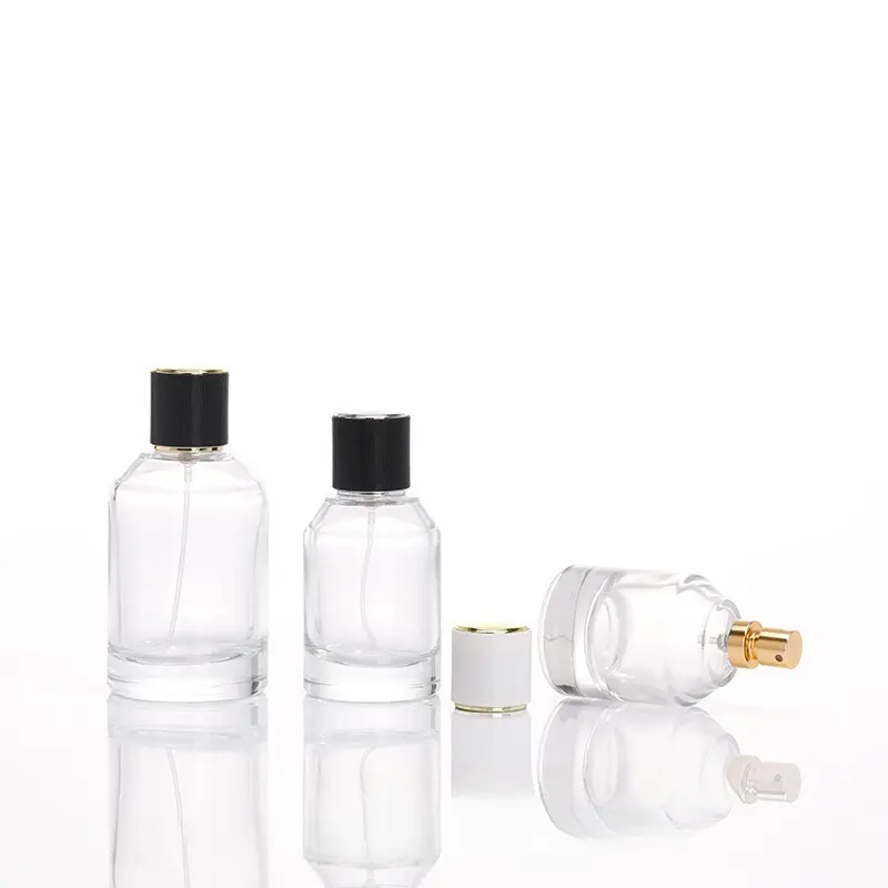 New design glass perfume bottle custom logo perfume bottle Luxury perfume bottle with box packaging