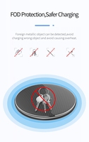 Chargeurs sans fil pour téléphone portable intelligents, chargeurs de bureau portables 15W, logo personnalisé rond, chargeur sans fil universel pour téléphone portable