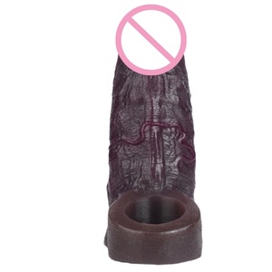 Funda de silicona flexible para agrandamiento del pene con diseño texturizado para mayor placer, venta al por mayor - Product Image 5