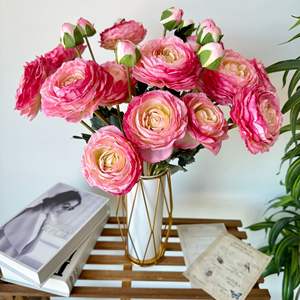 ดอกบัวหิมะเทียนซาน ยี่ห้อหงเฮง งานฝีมือใหม่จากโรงงาน ดอกไม้ประดิษฐ์ 3 หัว สำหรับงานแต่งงาน  ผ้าไหมเคลือบ - Product Image 4