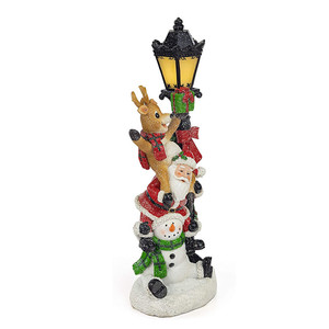 Lampe LED en résine pour fêtes, bonhomme de neige, père noël, amis, lumière luisante, pour les fêtes - Product Image 3
