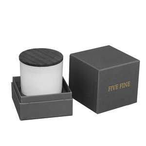 2022 luxury scented with packaging silicone black jar with lid and box candle jar with lid and gift box stock candle box