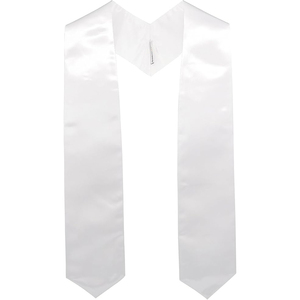 Unisex Adulto Liso Graduación Azul Estola Satén Faja Personalizable Poliéster Uniforme Escolar Accesorio Directo Fábrica Al Por Mayor - Product Image 4