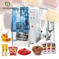 Machine de remplissage et d'emballage pour pâte de tomate, ketchup, liquides, sachets de 10 ml, 1000 ml, 10 g, avec scellage d'emballage