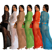 Robe longue sexy évidée, Robe courte à sequins, Robe de plage élégante, Vente en gros, Logo personnalisé, Direct usine