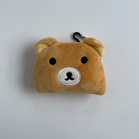 Sac fourre-tout pliable personnalisé en peluche de dessin animé, pochette de rangement, sac de courses en polyester 190T recyclé, réutilisable et écologique