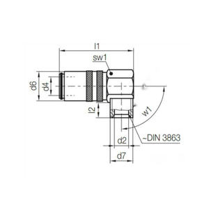 Raccord en laiton allemand, filetage mâle, coude à 90 degrés, raccord rapide d'arrêt, connecteur <span class=keywords><strong>de</strong></span> tuyau, déconnexion, raccord <span class=keywords><strong>de</strong></span> tuyau <span class=keywords><strong>de</strong></span> <span class=keywords><strong>liquide</strong></span> <span class=keywords><strong>de</strong></span> <span class=keywords><strong>refroidissement</strong></span> - Product Image 4