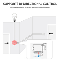 SIXWGH Módulo de Relé Inteligente Mini Zigbee 3.0 de 1/2/3 Canales, 10A, Material ABS y PC, Control por Voz con Google Home y Alexa