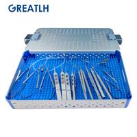 Eye Surgery Set Can Be Sterilized by High Temperature and High Pressure Stainless Steel 21 Pcs Cataract Set