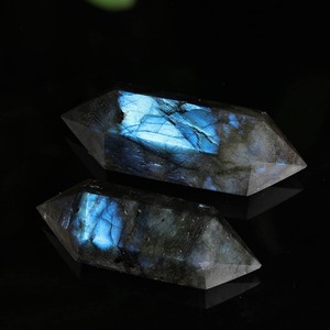 Venta al por Mayor de Torre Hexagonal de Labradorita de Doble Punta, Cristal Grabado, Piedra Curativa Feng Shui para Decoración del Hogar y Regalo - Product Image 2