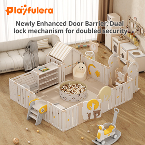 Corralito Multifuncional para Bebés <span class=keywords><strong>y</strong></span> Niños Pequeños - Corralito Modular de Plástico |   Corrales de Juego Seguros para Niños para Uso en Dormitorios <span class=keywords><strong>y</strong></span> Escuelas - Product Image 2