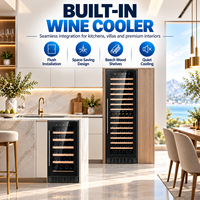 Armoire à vin moderne de petite taille personnalisée Minghou avec éclairage ambiant LED pour cuisine, chambre à coucher, style minimaliste moderne