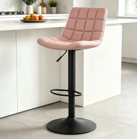 Chaise de bar de luxe légère, tabouret de bar avec dossier, hauteur réglable, tabouret haut pour la maison, le café