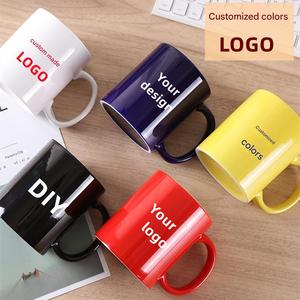 แก้วกาแฟชาเซรามิกพร้อมที่จับสีสันสดใส11ออนซ์สีระเหิดแบบกำหนดเองโลโก้เปล่าแบบกำหนดเอง - Product Image 2
