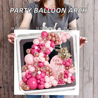 Kits d'arche de ballons de fête en confettis en gros d'usine avec ballons en latex et en feuille de 5 à 12 pouces pour décorations d'anniversaire