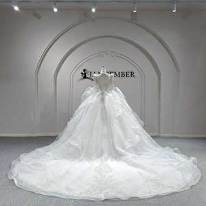 Mc002 Bridal Dress Wedding Ball <b>Gown</b> <b>Bride</b> Skirt Elegant Fashion With Glitter Lace Shinny Jancember - Product Image 3