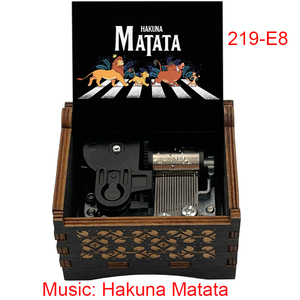 Caja <span class=keywords><strong>Musical</strong></span> de Madera con Grabado Vintage de Anime King Lion Hakuna Matata, Recuerdo Perfecto para Regalo de Boda, Regalo para Niñas, Amigas, Amantes - Product Image 3