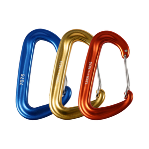 Mosquetón de Aluminio Resistente JRSGS 12KN K01 para Industria General y Camping, con Cierre de Seguridad, Personalizable con Logotipo, Anodizado de Fábrica - Product Image 4