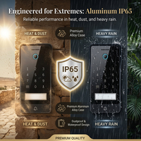 Système d'interphone vidéo IP intelligent Hiwink 2 fils 2K pour villa avec identification faciale, contrôle par application NFC, Tuya, Alexa, 8 moniteurs, 4 sonnettes