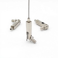 Système de suspension de câble en acier avec pince à câble, fabrication sur mesure, raccord en laiton, support pour enseignes et œuvres d'art, kit de suspension réglable