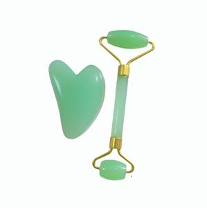 Face <b>Massage</b> Colorful Resin Face Roller Anti Aging Face SPA Gua Sha Jade Roller <b>Set</b> - Product Image 1